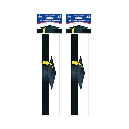 Graduation Crowns, 30 Per Pack, 2 Packs
