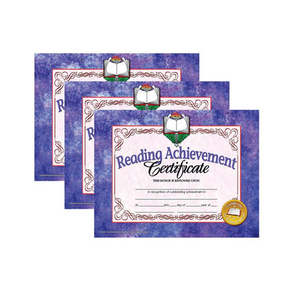 Reading Achievement Certificate, 30 Per Pack, 3 Packs