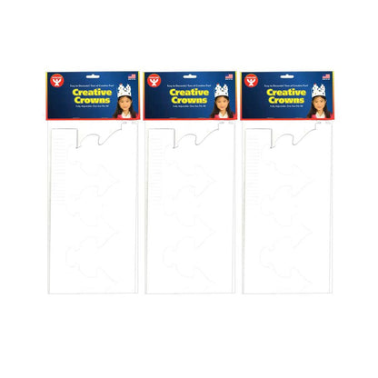 White Crowns, 24 Per Pack, 3 Packs