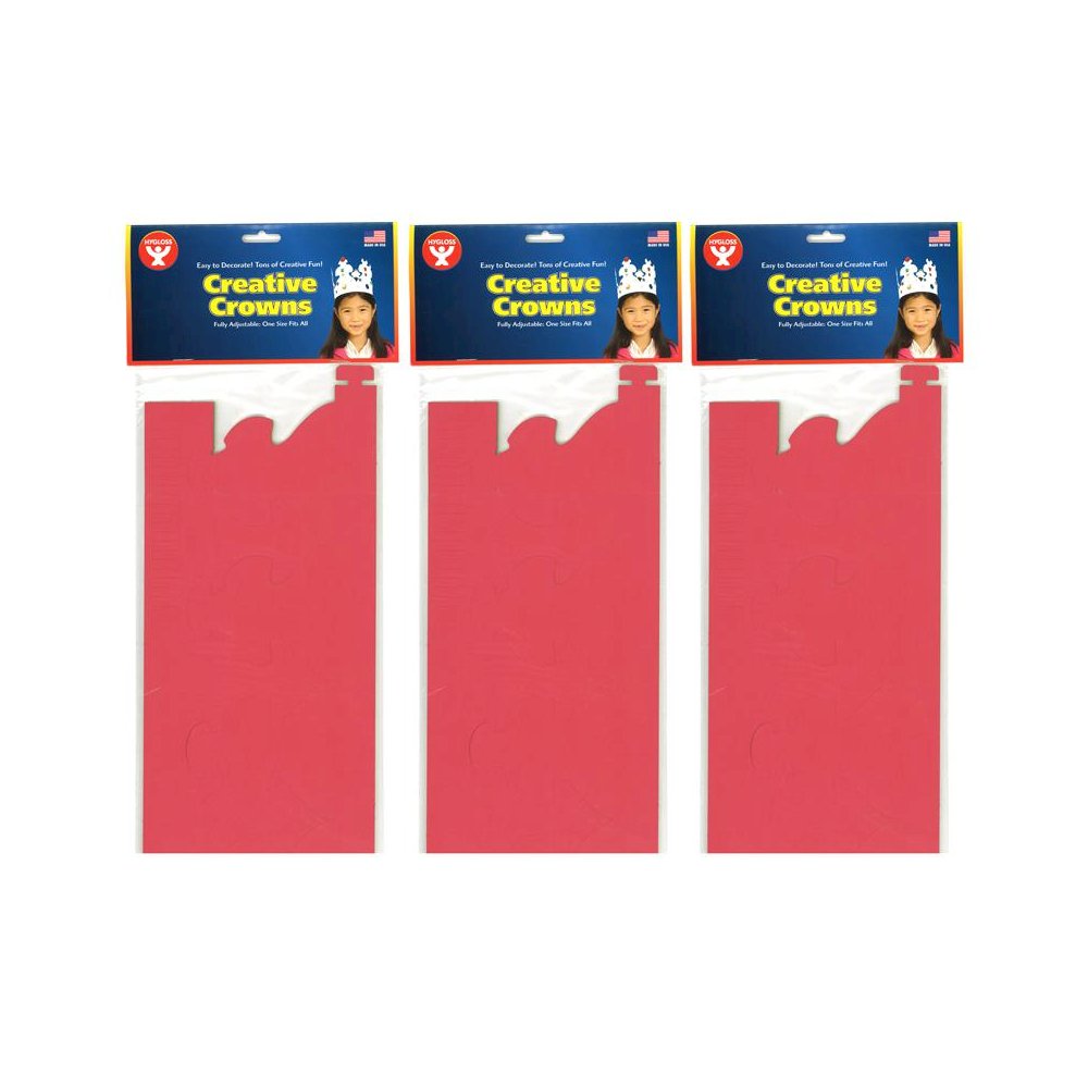 Bright Tag Crowns, 24 Per Pack, 3 Packs