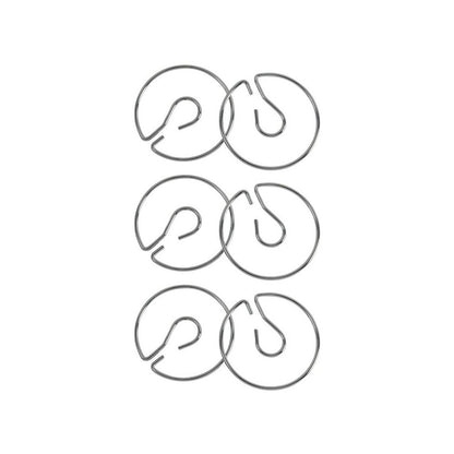 Chart Stand Rings, Metal, 4", 2 Per Pack, 3 Packs