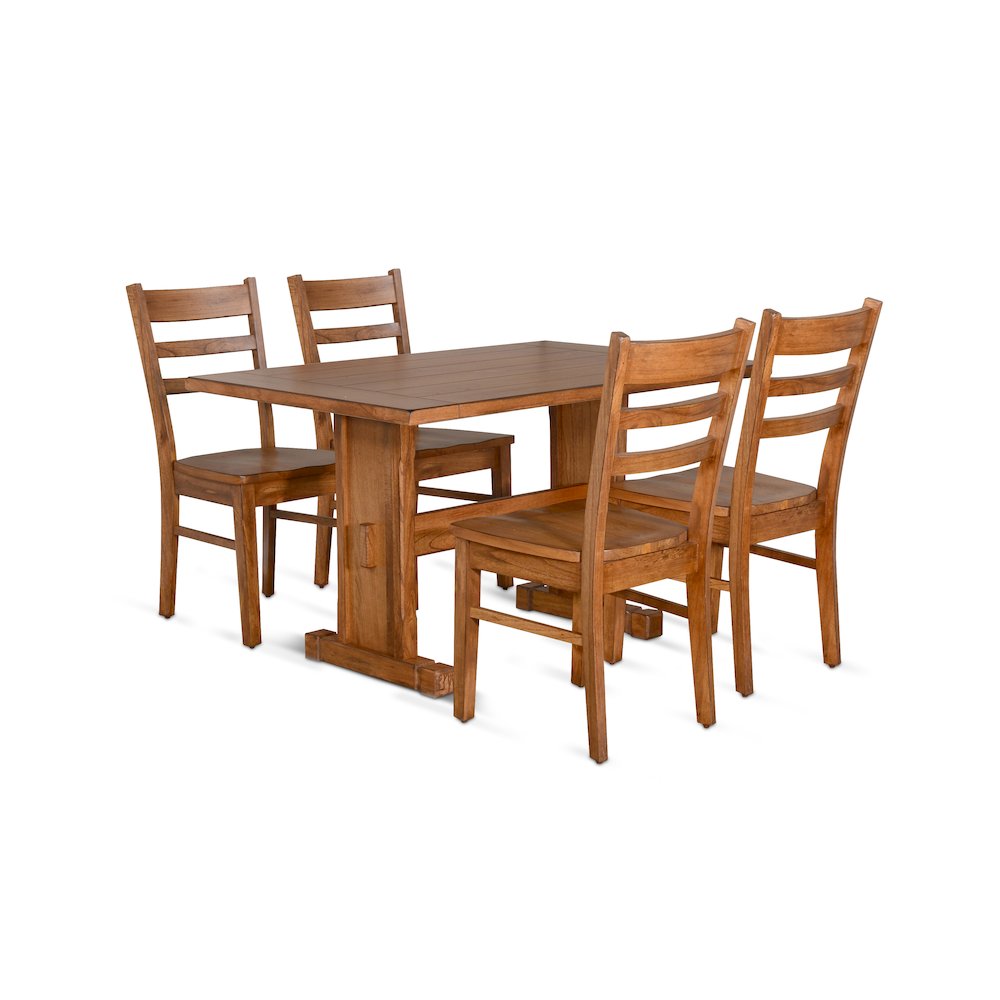 Sedona Dining Set with Wood Chairs