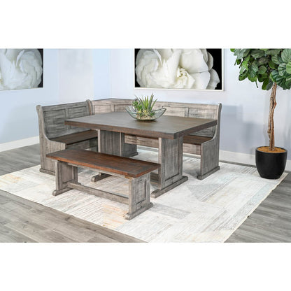Wood Breakfast Nook Dining Set