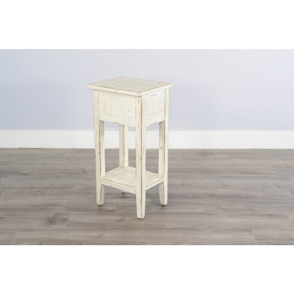 White Sand Chair Side Table
