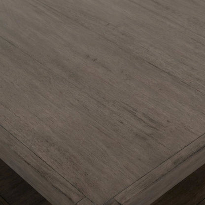 Light Brown Mahogany Wood Coffee Table with Casters for Living Room