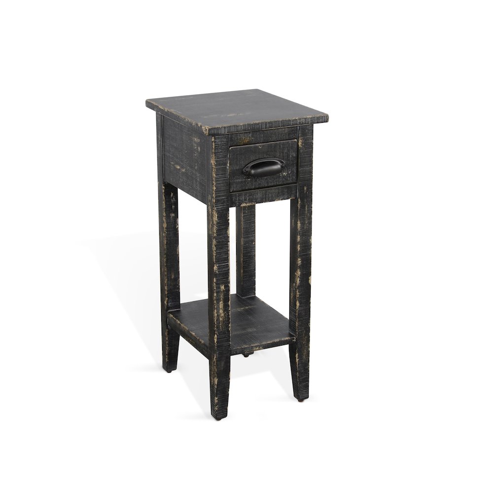 Black Sand Chair Side Table