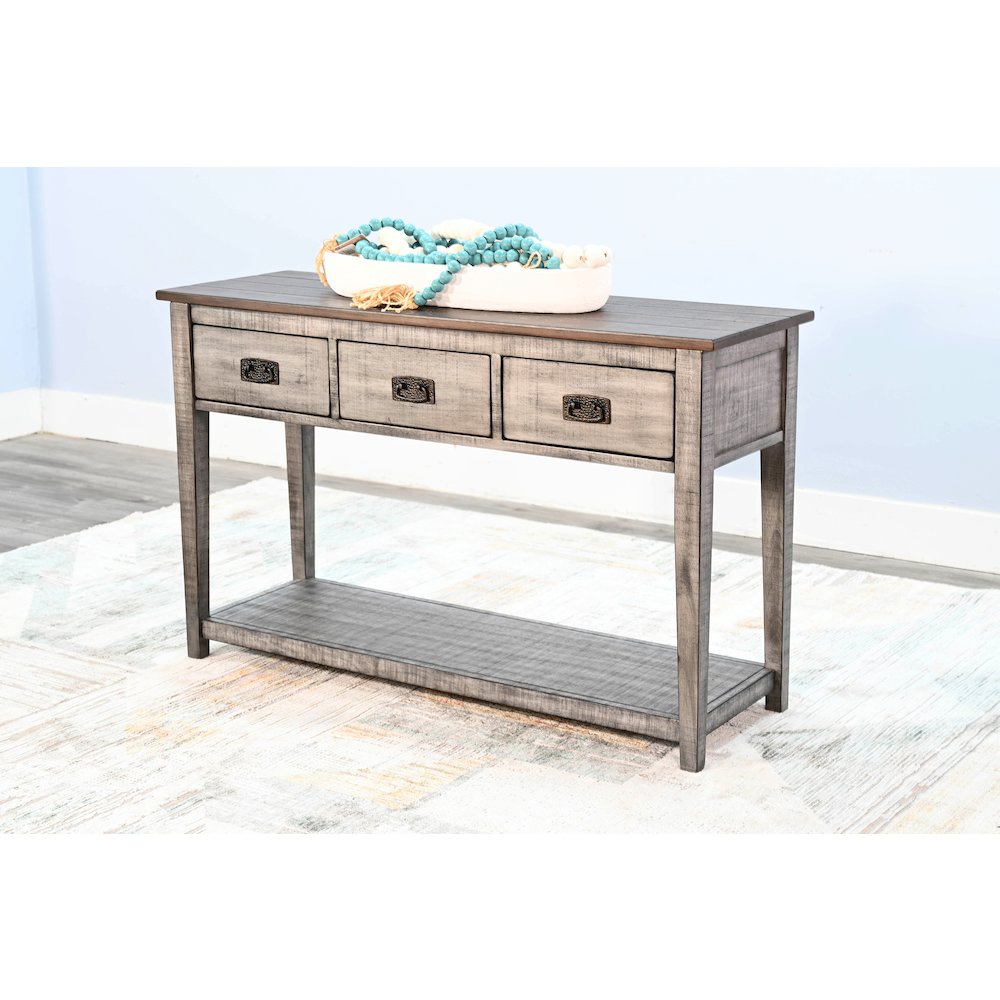 Sofa Table, Tobacco Leaf/Alpine Grey