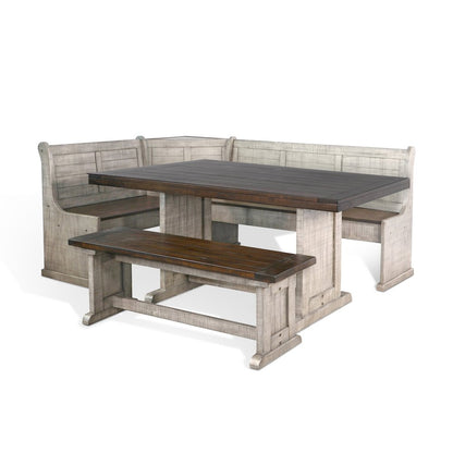 Wood Breakfast Nook Dining Set