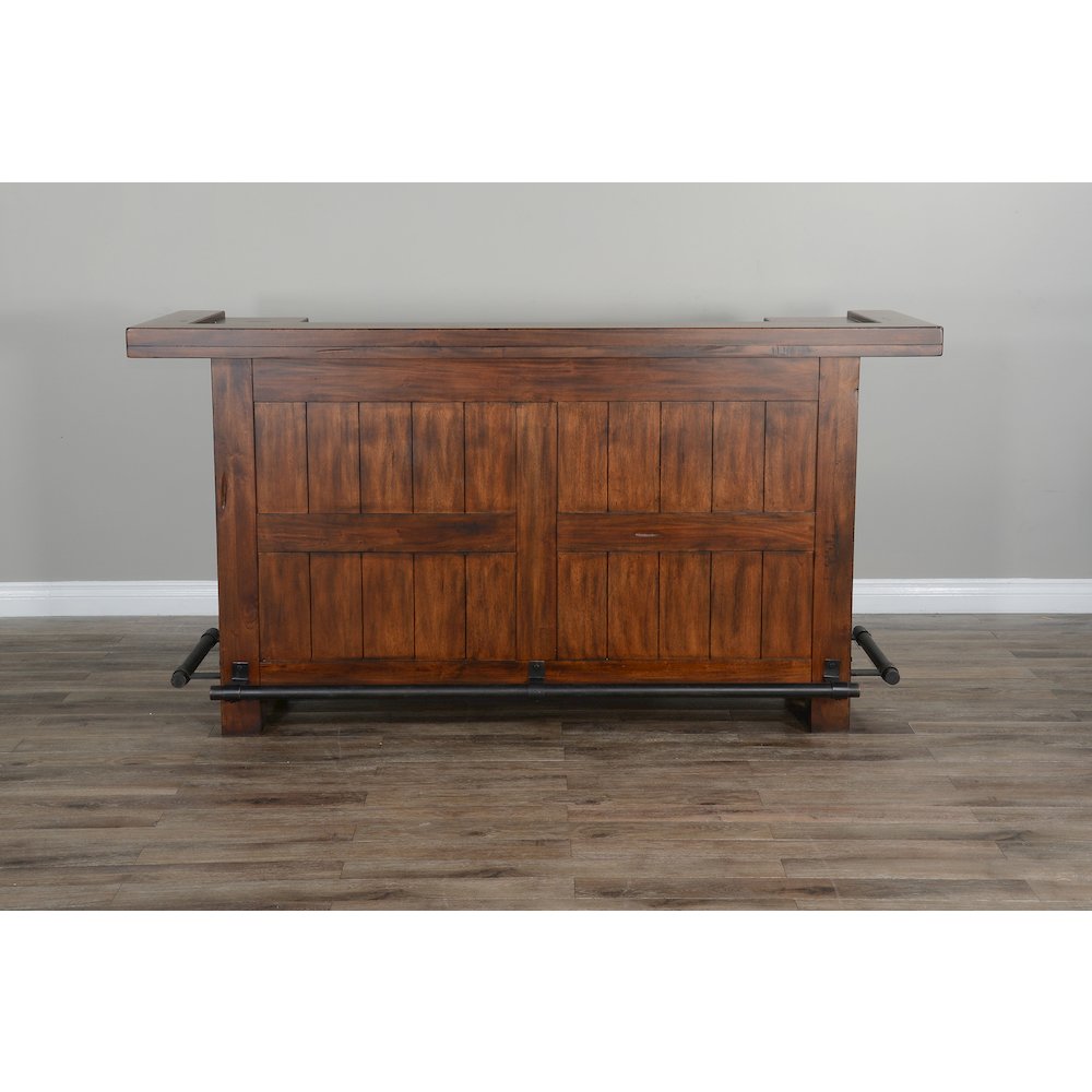 78" Farmhouse Wood Home Bar