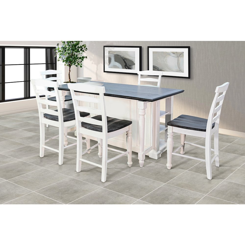 Carriage House Kitchen Island, 13" Drop Leaf