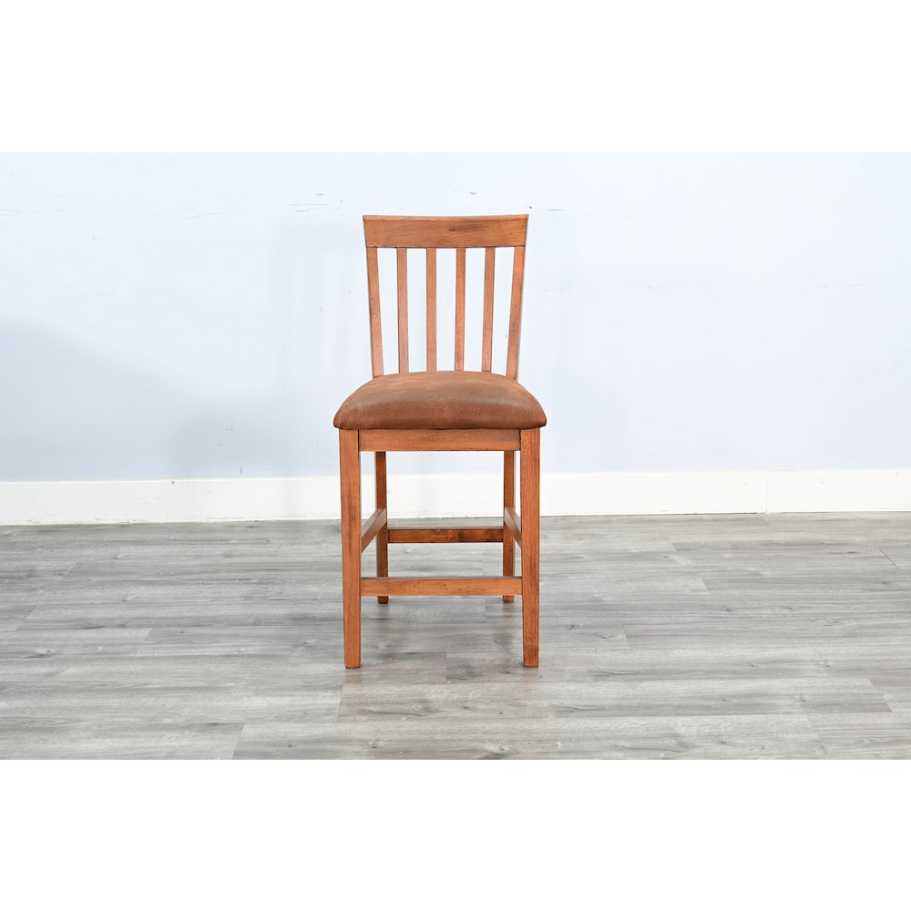 Counter Sedona Slatback Barstool, Cushion Seat (Set of 2)