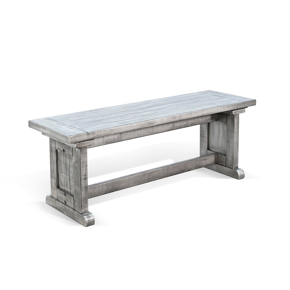 Wood Side Bench, Alpine Grey