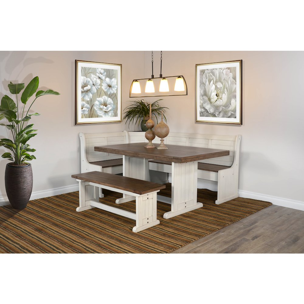 Wood Breakfast Nook Dining Set