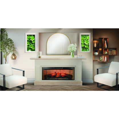 72" Media Console with Electric Fireplace