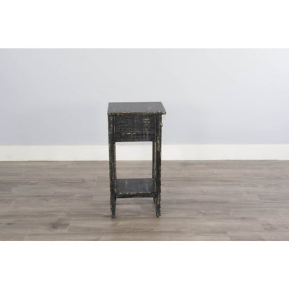 Black Sand Chair Side Table