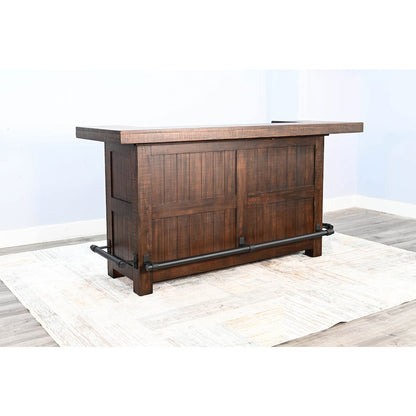 80" Traditional Wood Home Bar