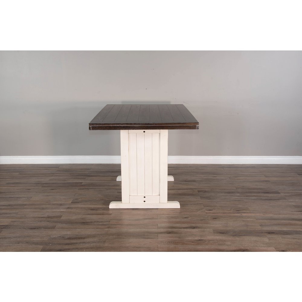 Rectangular Wood Counter Height Dining Table