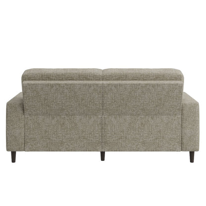 Small Space Sofa in Textured Taupe Chenille Fabric