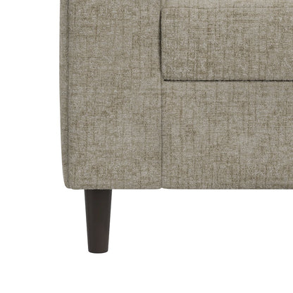 Small Space Sofa in Textured Taupe Chenille Fabric