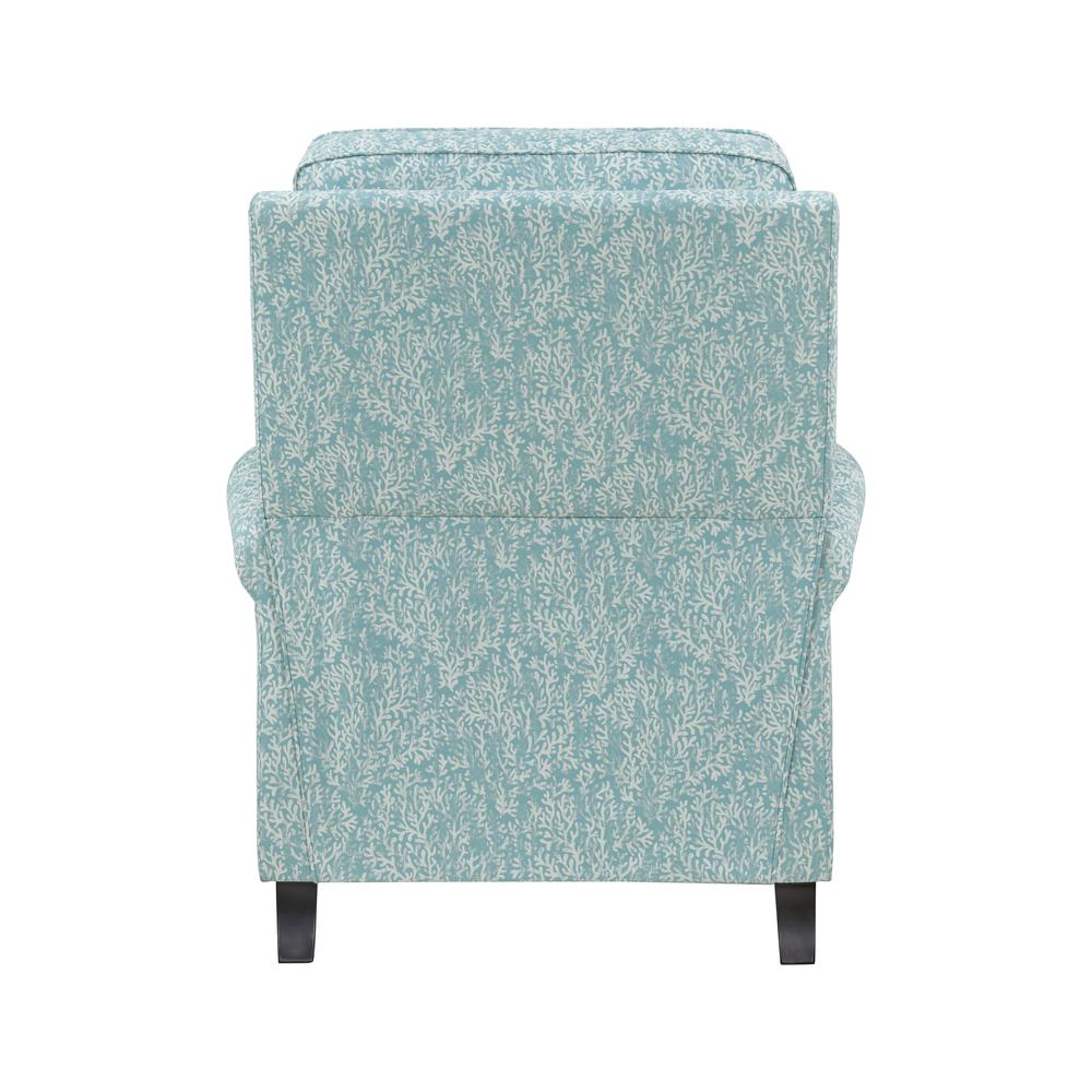 ProLounger Pushback Recliner in Sky Blue Coral Print