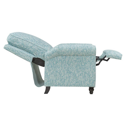ProLounger Pushback Recliner in Sky Blue Coral Print