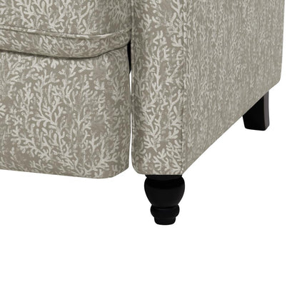ProLounger Pushback Recliner in Taupe Coral Print