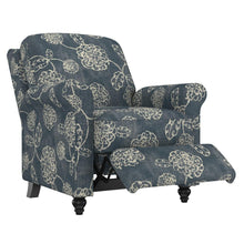 ProLounger Pushback Recliner in Caribbean Blue Floral Print