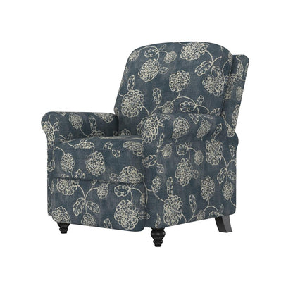 ProLounger Pushback Recliner in Caribbean Blue Floral Print
