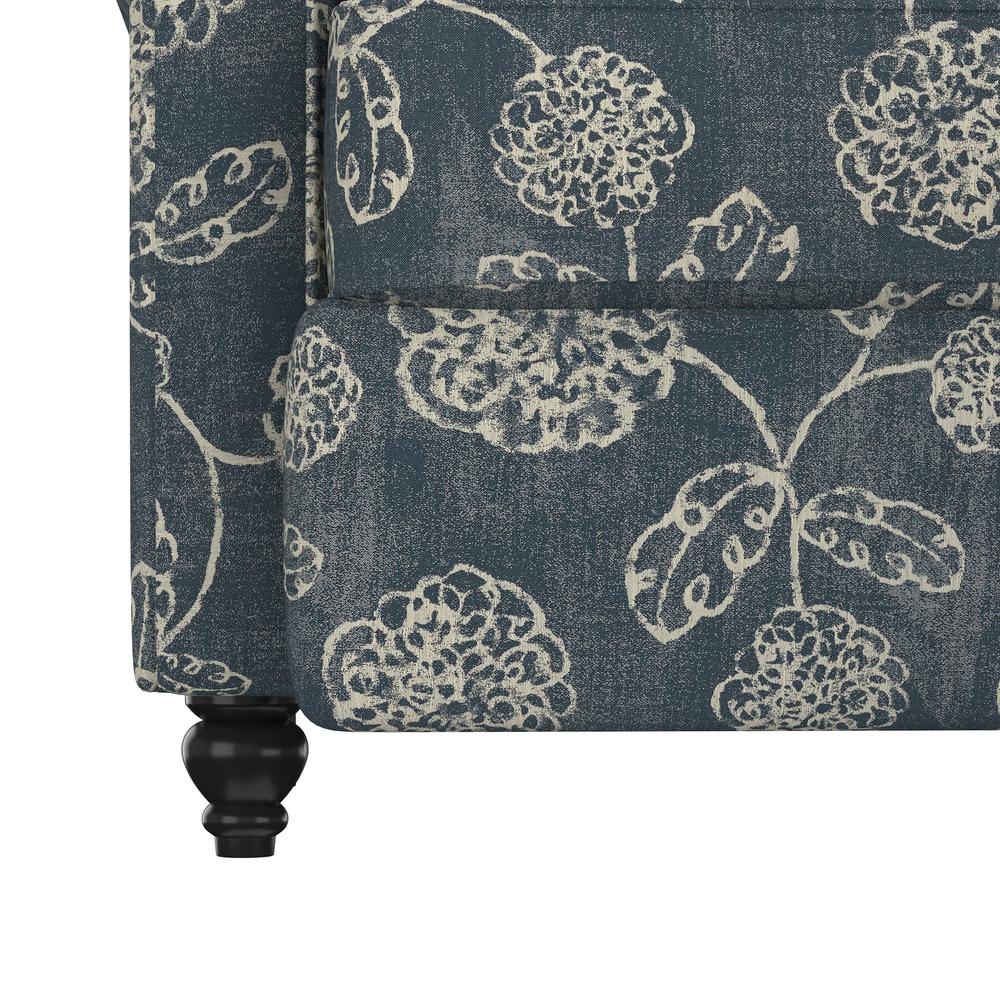 ProLounger Pushback Recliner in Caribbean Blue Floral Print