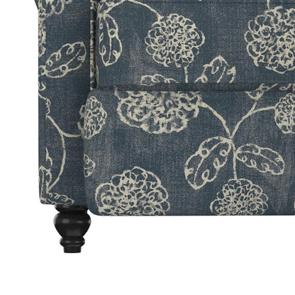 ProLounger Pushback Recliner in Caribbean Blue Floral Print