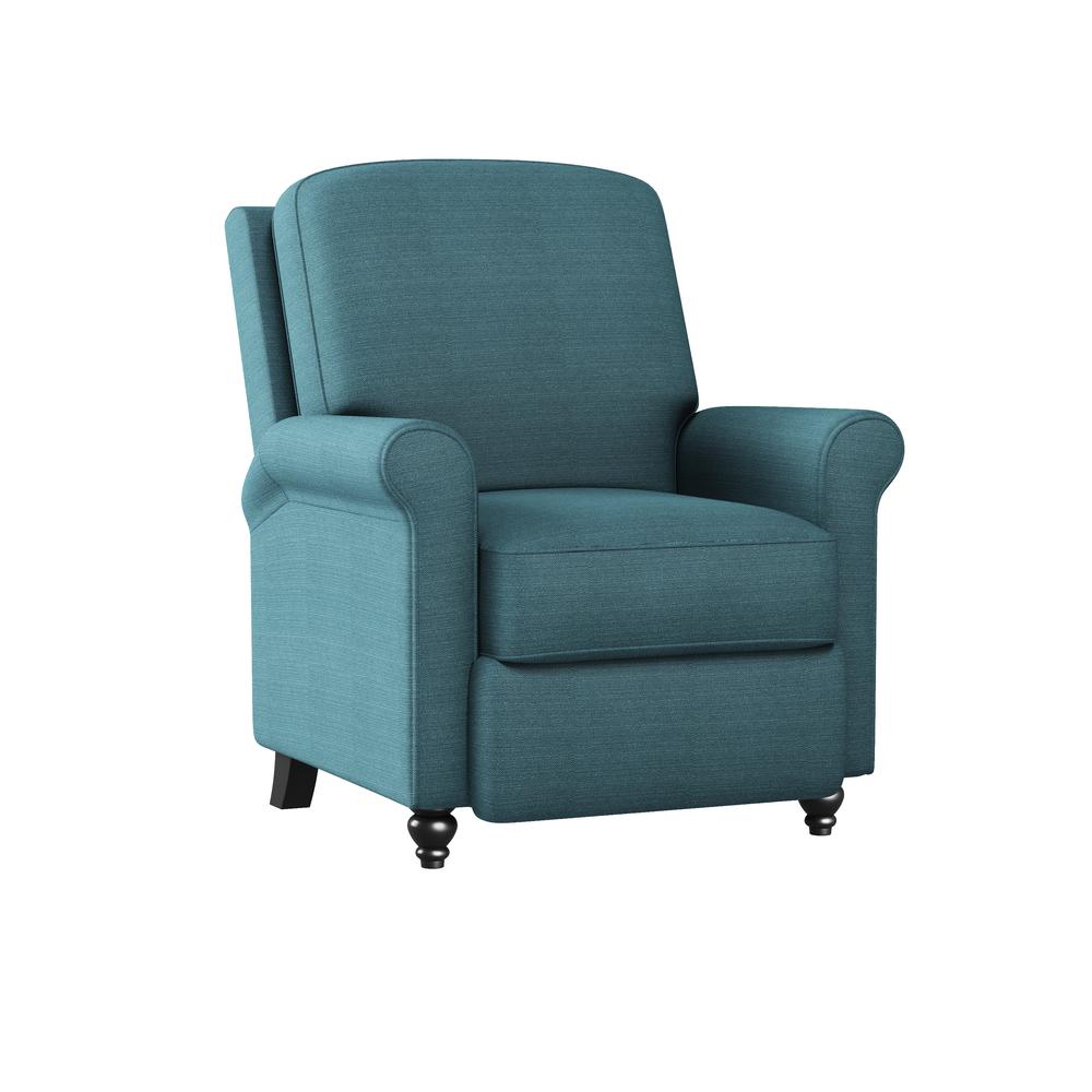 ProLounger Pushback Recliner in Caribbean Blue Linen