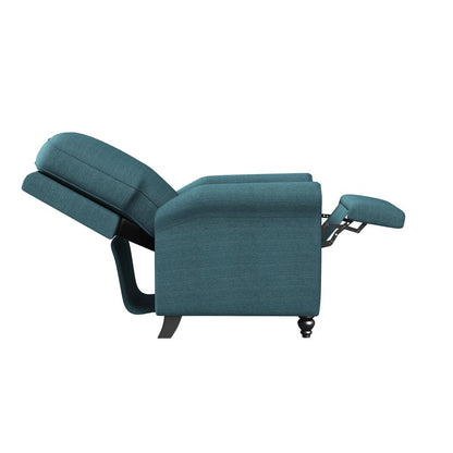 ProLounger Pushback Recliner in Caribbean Blue Linen