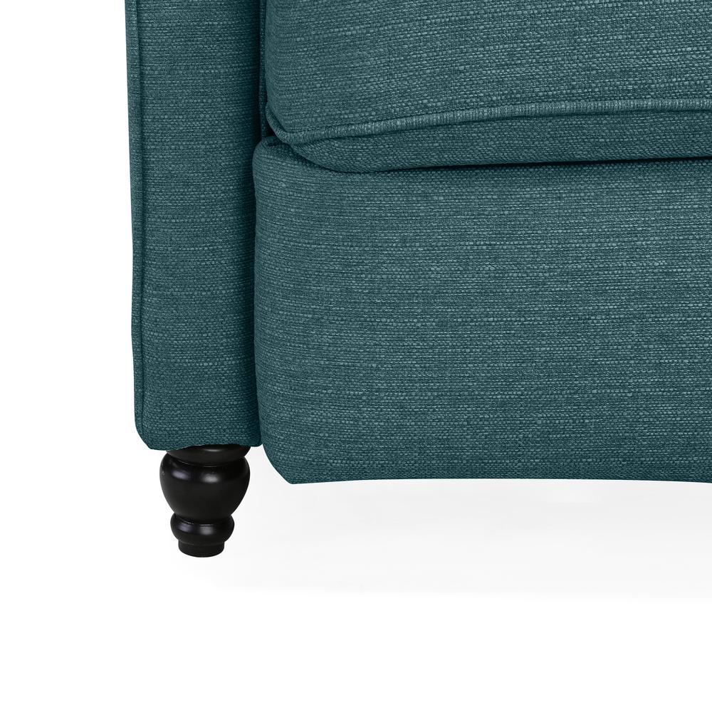 ProLounger Pushback Recliner in Caribbean Blue Linen