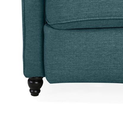ProLounger Pushback Recliner in Caribbean Blue Linen
