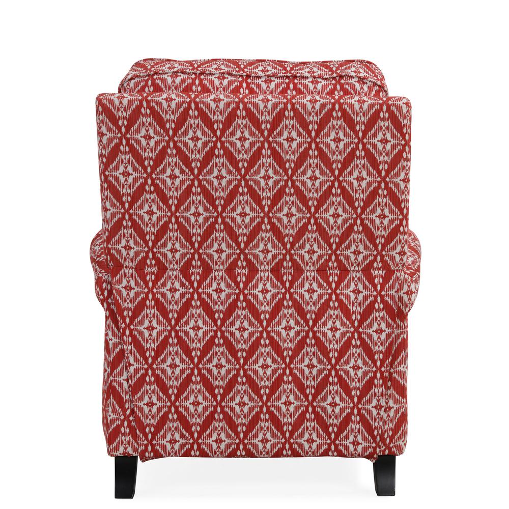 ProLounger Pushback Recliner in Cranberry Red Diamond Medallion Print