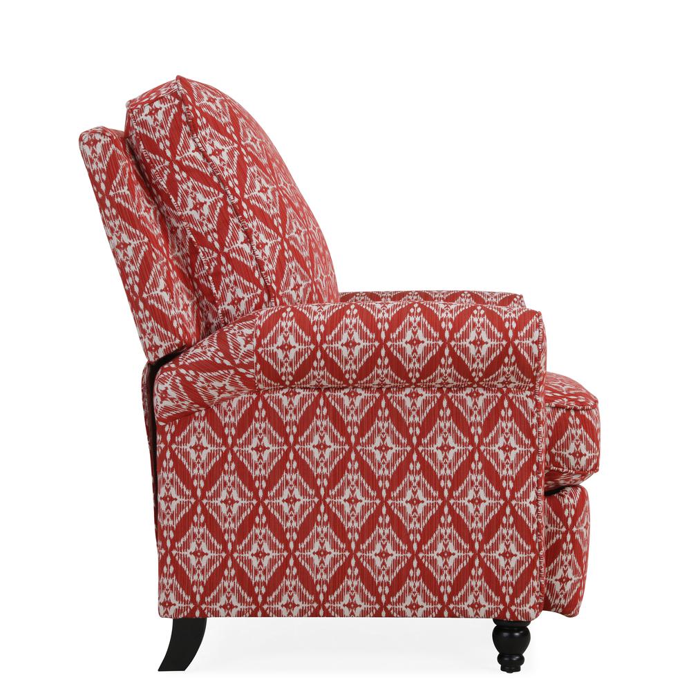 ProLounger Pushback Recliner in Cranberry Red Diamond Medallion Print