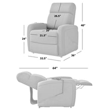 Power Recline and Lift Chair in Chocolate Brown Chenille