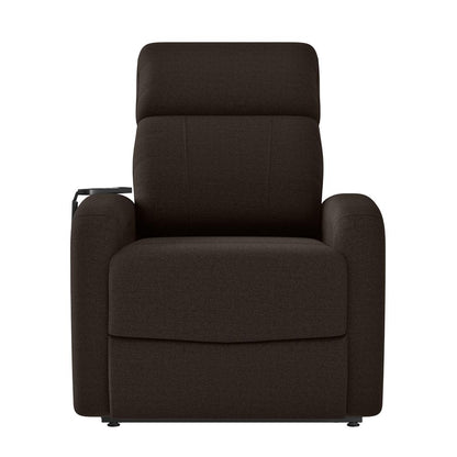 Power Recline and Lift Chair in Chocolate Brown Chenille