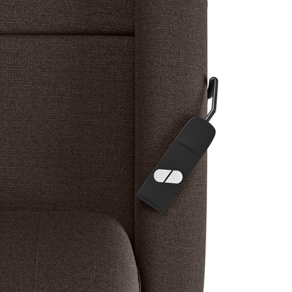 Power Recline and Lift Chair in Chocolate Brown Chenille