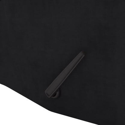 ProLounger Wall Hugger Recliner in Black Microfiber with Square Tufted Back
