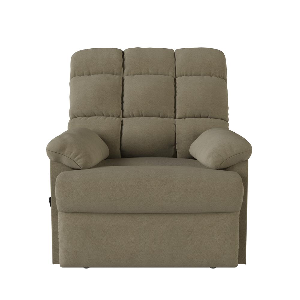 ProLounger Wall Hugger Recliner in Sage Microfiber with Square Tufted Back