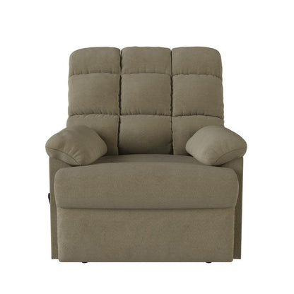 ProLounger Wall Hugger Recliner in Sage Microfiber with Square Tufted Back