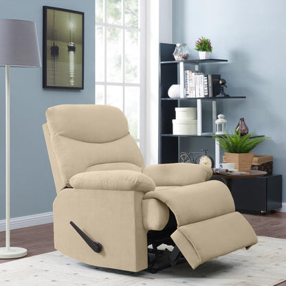 ProLounger Wall Hugger Recliner in Khaki Microfiber with Stitched Back
