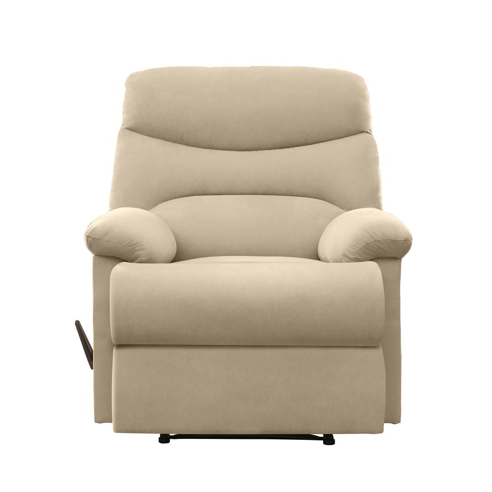 ProLounger Wall Hugger Recliner in Khaki Microfiber with Stitched Back
