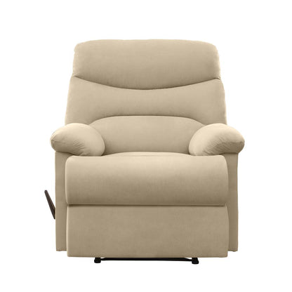 ProLounger Wall Hugger Recliner in Khaki Microfiber with Stitched Back