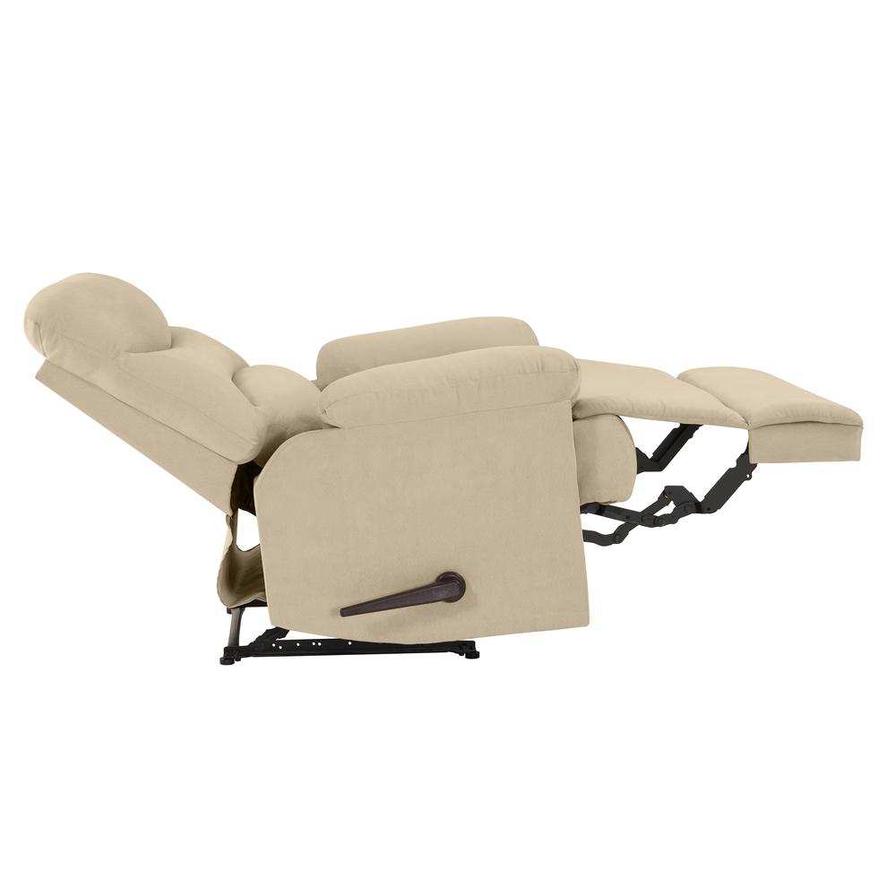 ProLounger Wall Hugger Recliner in Khaki Microfiber with Stitched Back