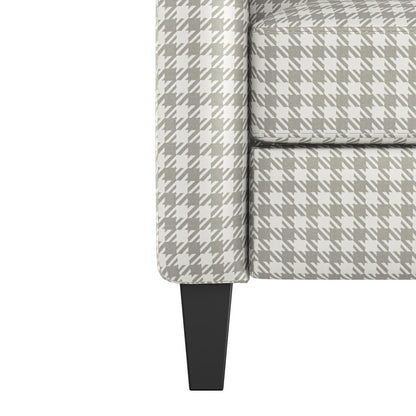 ProLounger Pushback Recliner in Grey Houndstooth Linen