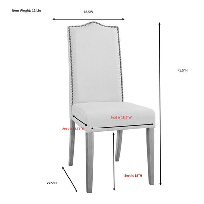 Florence Trestle Table and 4 Romero Parson Upholstered Chairs