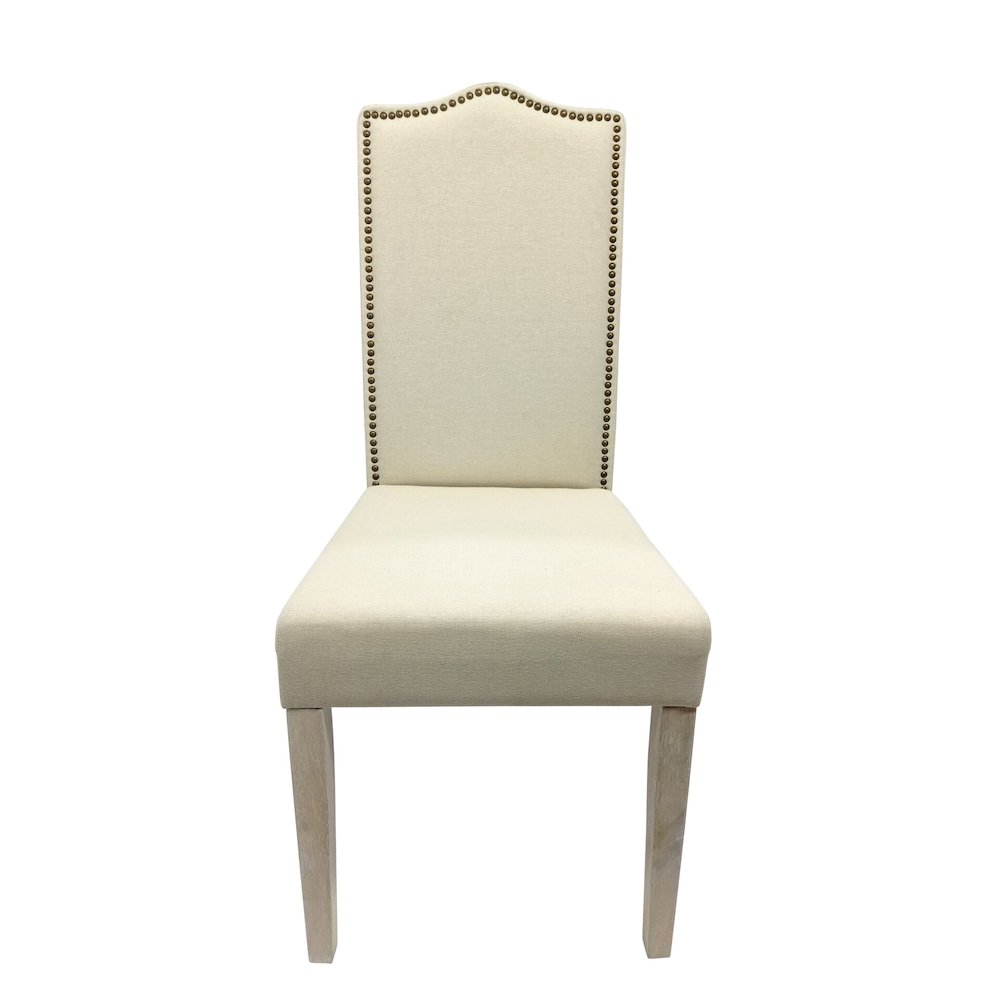 Florence Trestle Table and 4 Romero Parson Upholstered Chairs