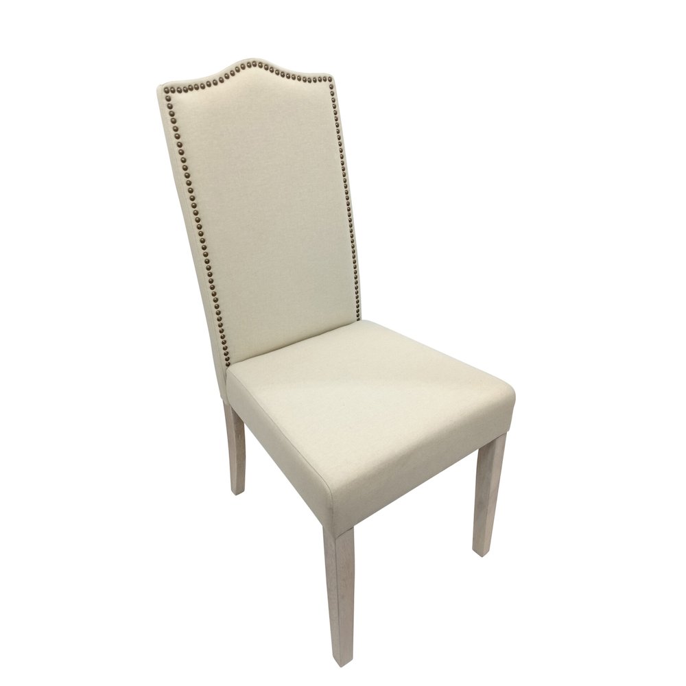 Florence Trestle Table and 4 Romero Parson Upholstered Chairs
